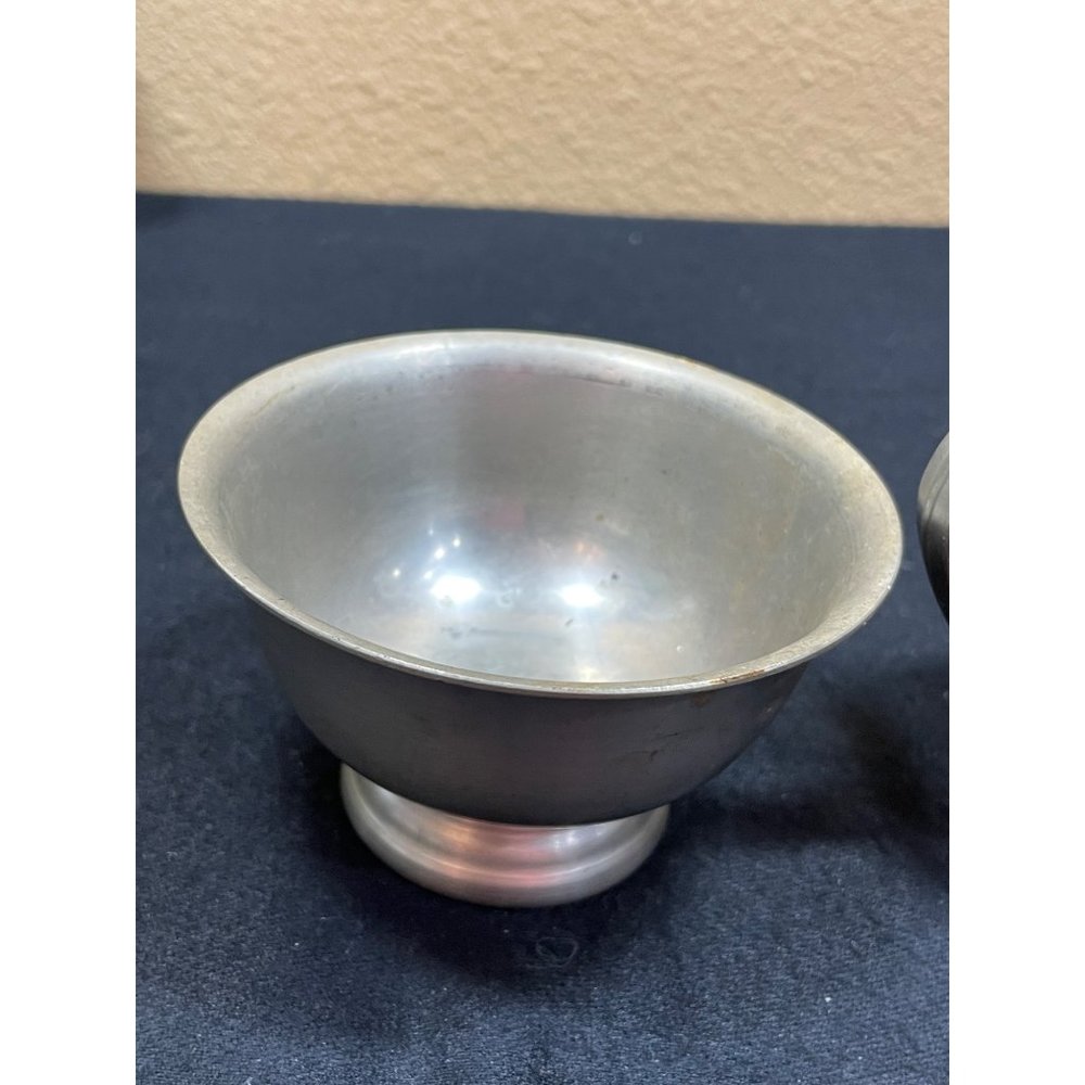 Vintage International Pewter Creamer And Open Sugar Bowl - Picture 9 of 15